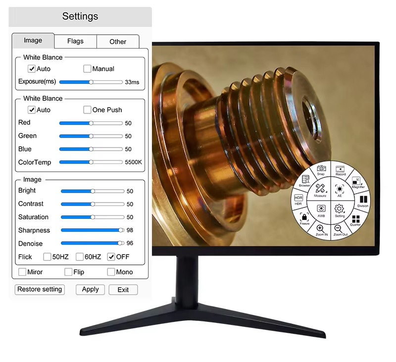 Digital Microscope with Measure